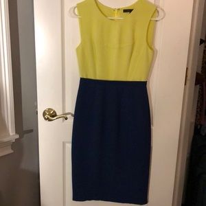 Blue and yellow dress